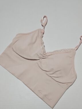 Gloria Vanderbuilt  light blush seamless top Bra Size S/M